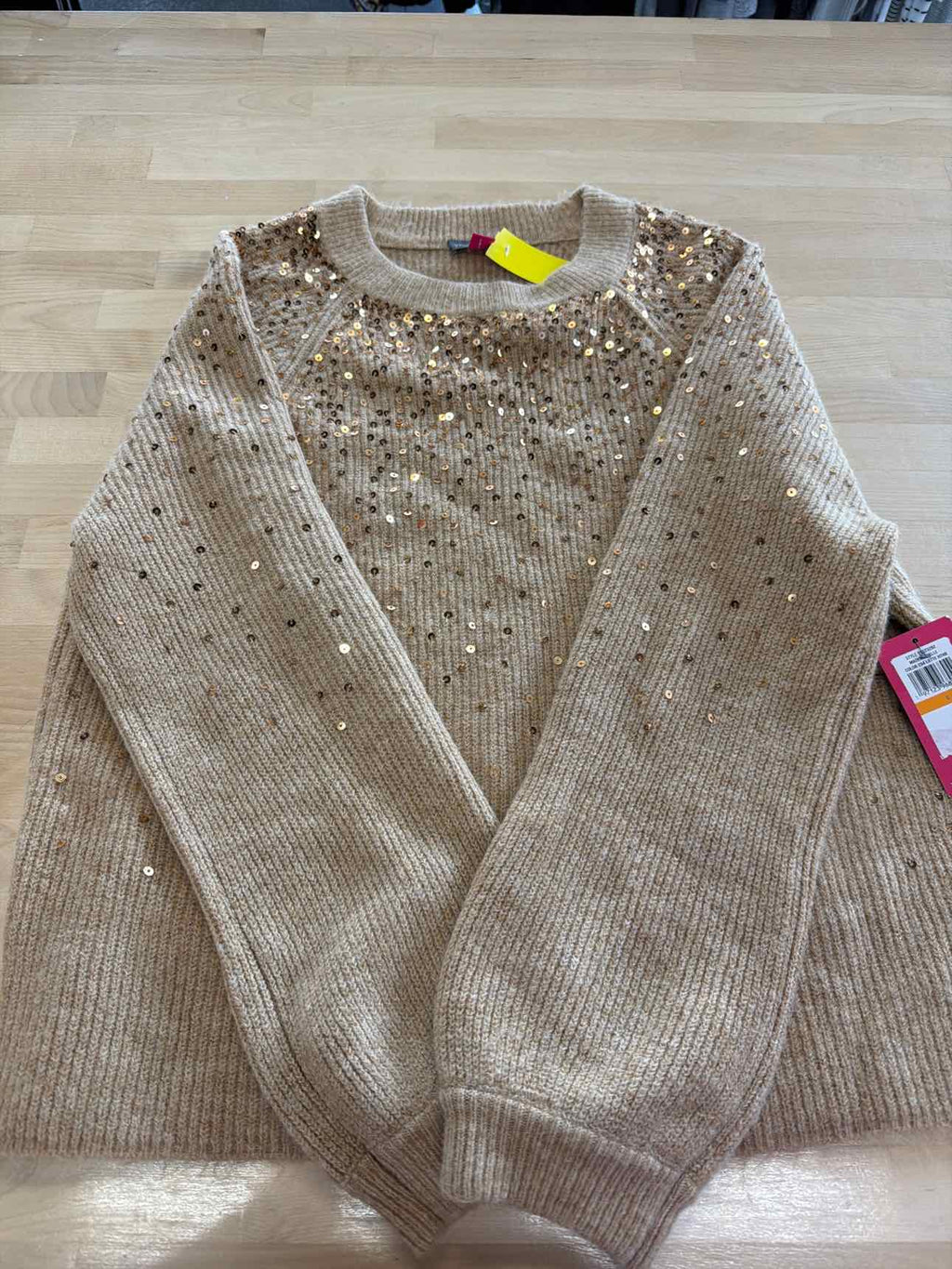 Vince Camuto Size S Beige Sweater