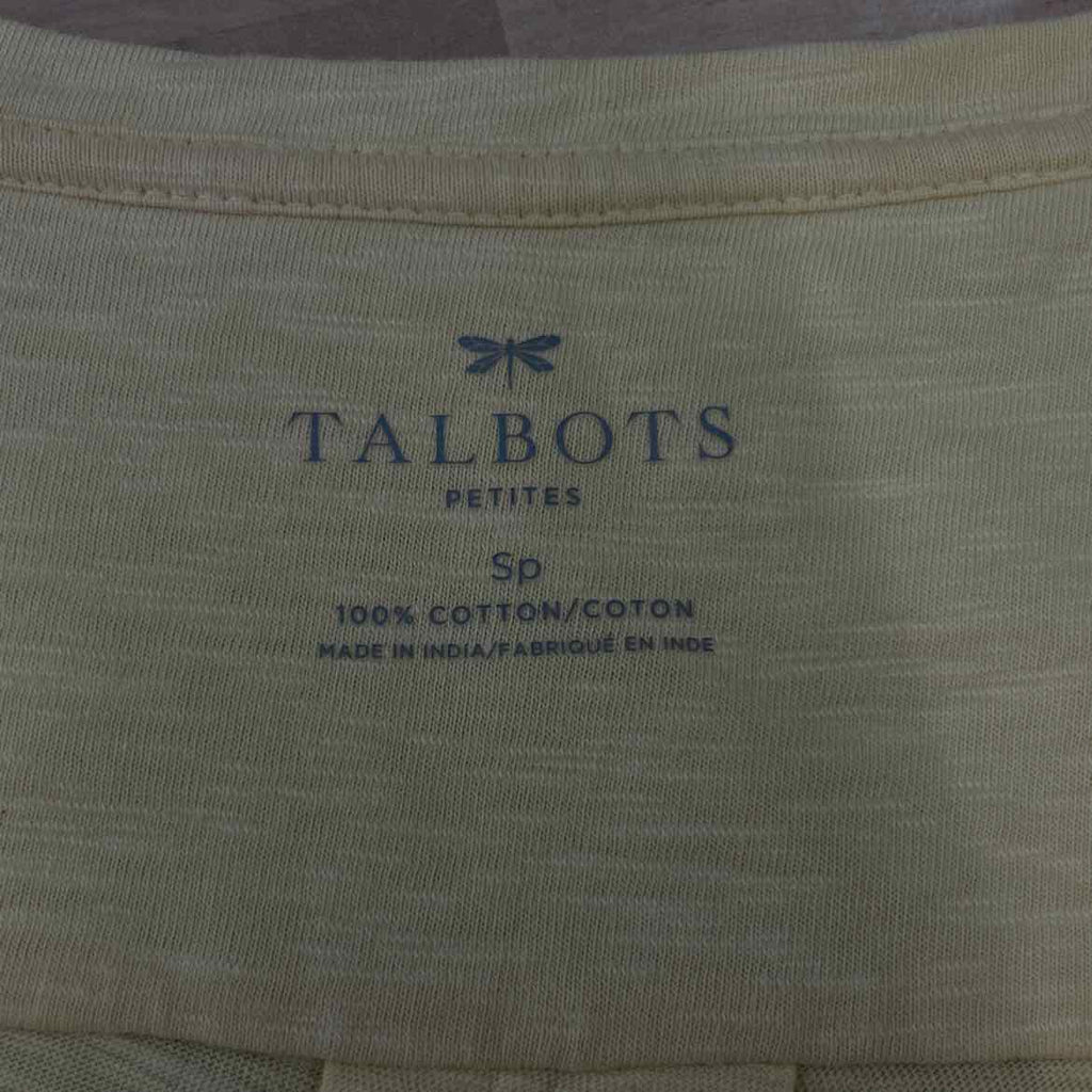 Talbots Size SP Yellow Blouse