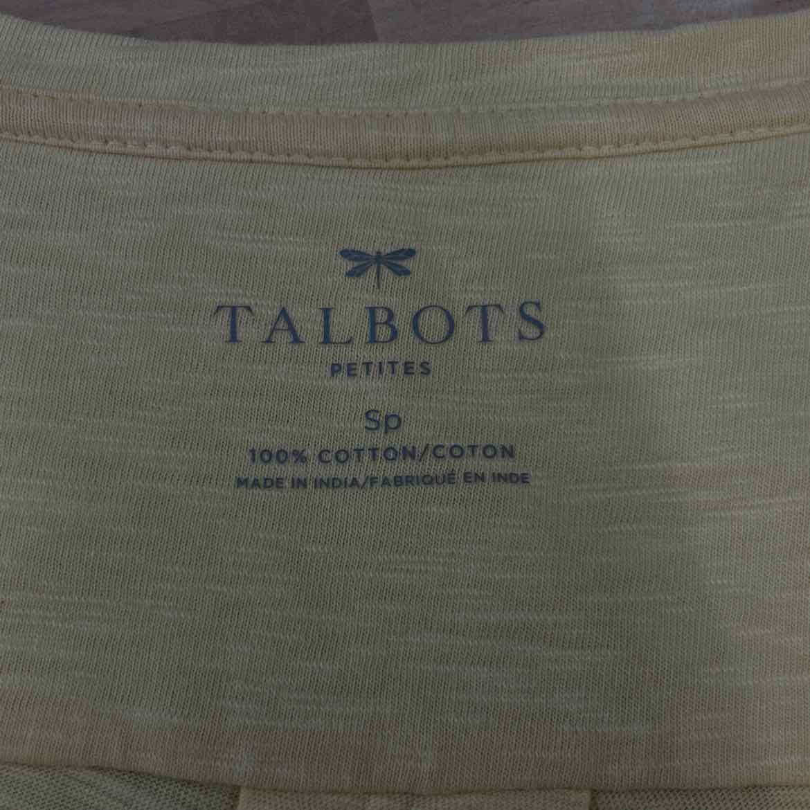Talbots Size SP Yellow Blouse