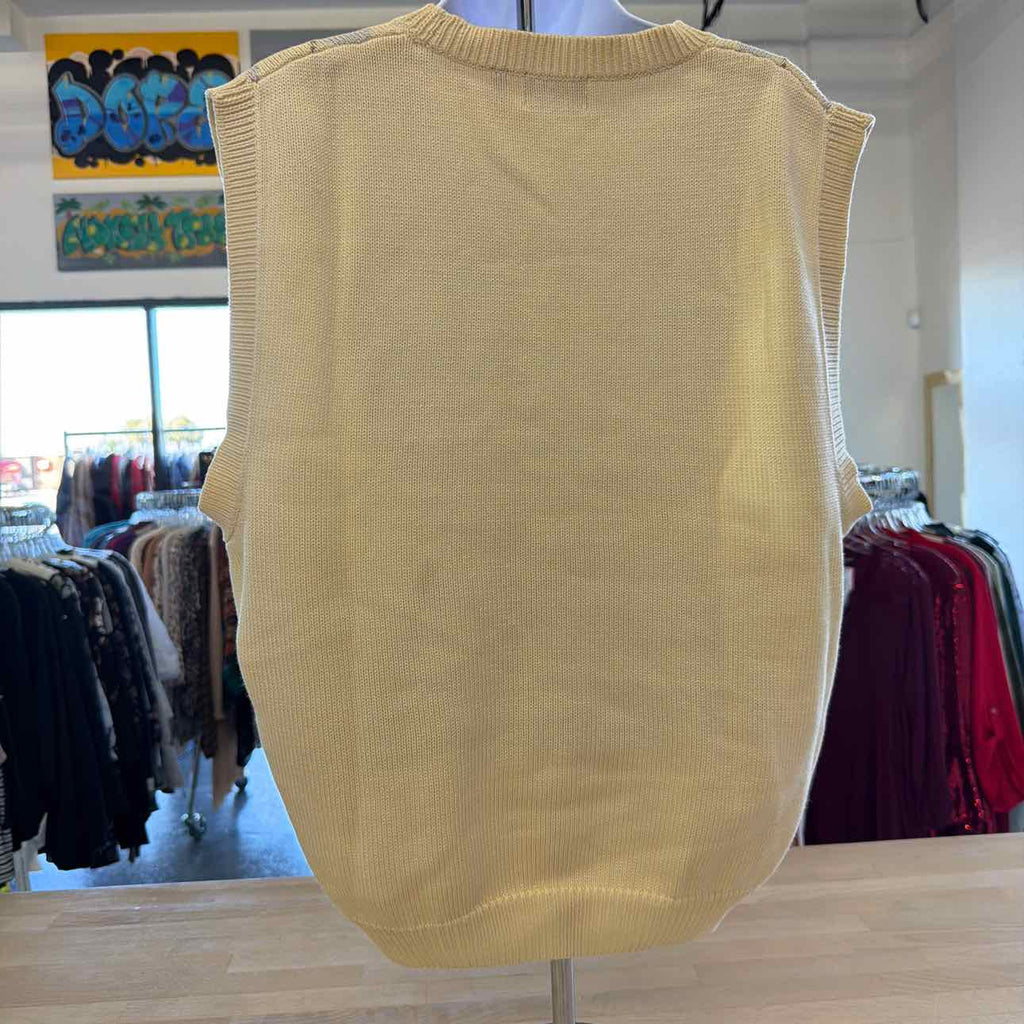 Haley Size M Yellow Knit Preloved Vest