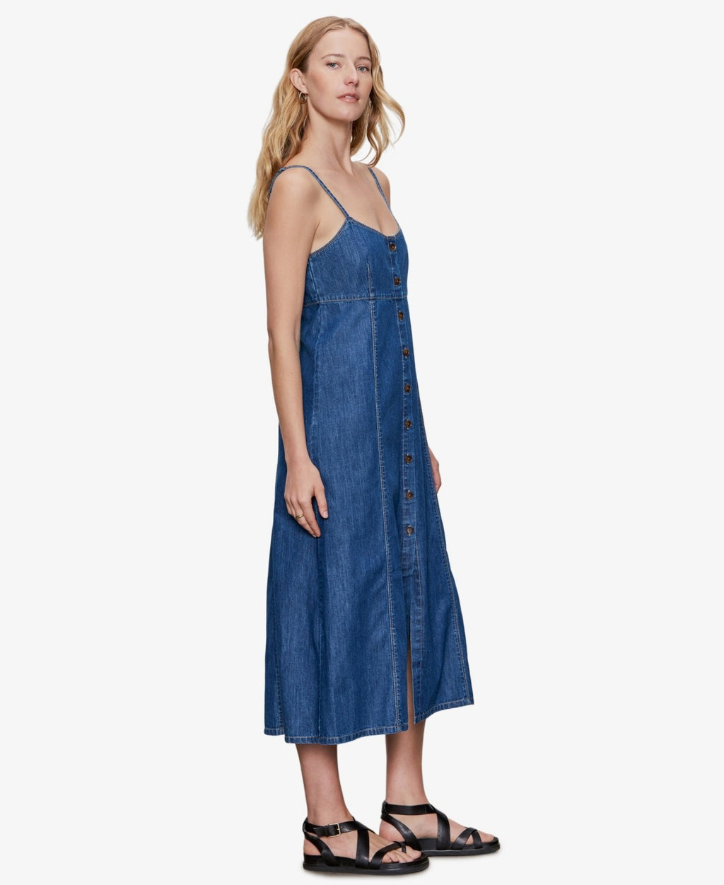 Sanctuary Women's Sweetheart Neck Wilder Denim Dress - Sundown