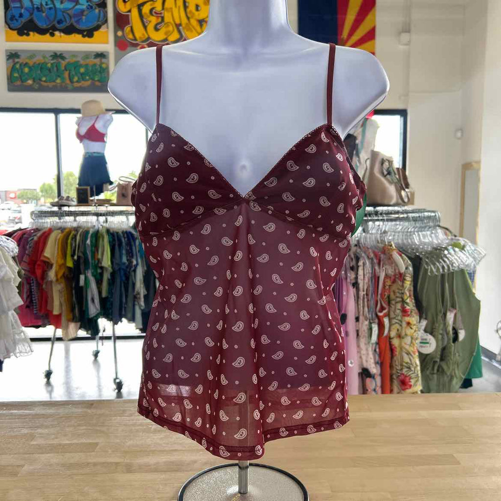 Blue Riot Size L Red Preloved Tank