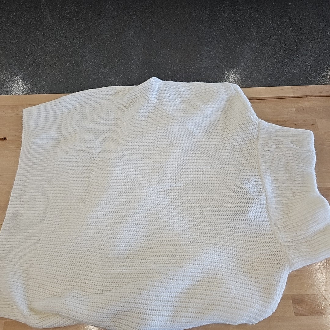 Calvin Klein Size M Cream Knit Turtleneck