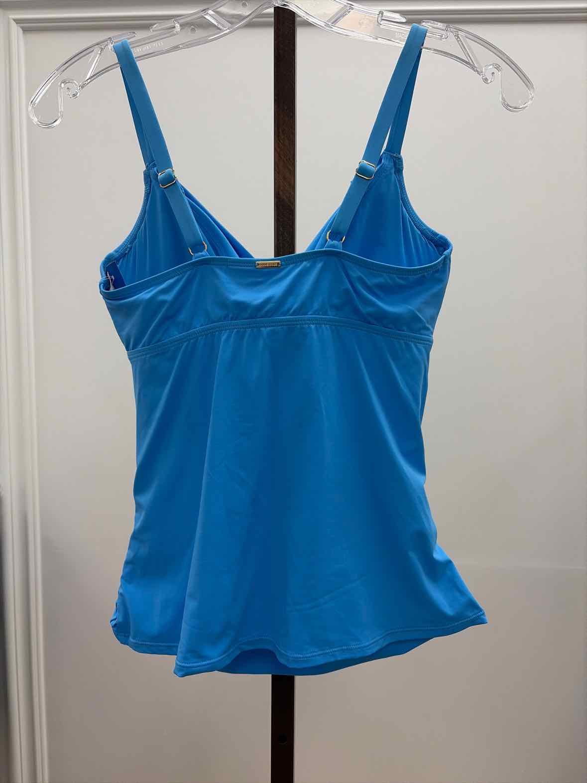 Anne Cole Size 32DD/34D  Underwire Surplice Tri Tankini 32DD/34D Blue
