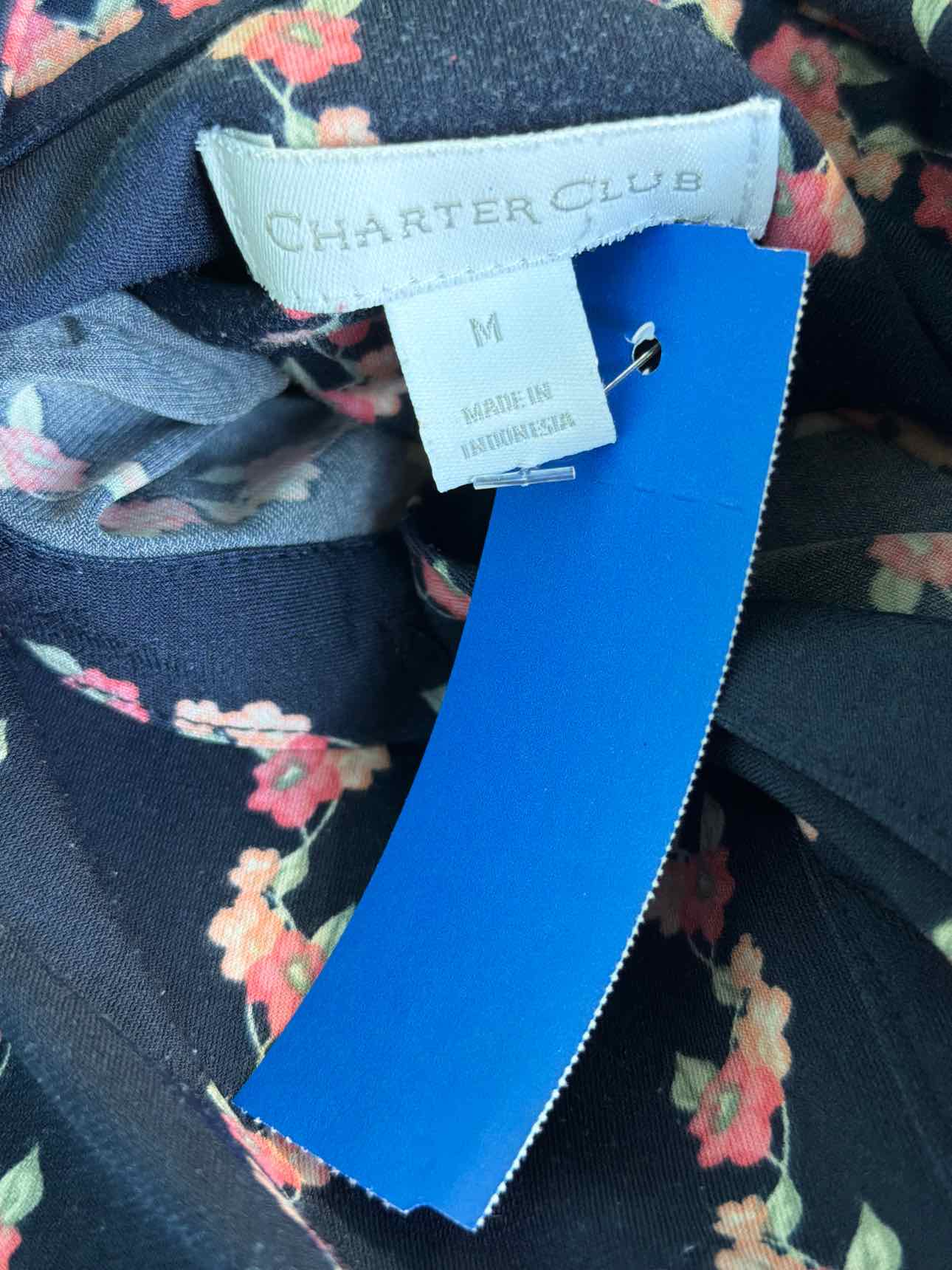 Charter Club Size M Blue & pink Blouse