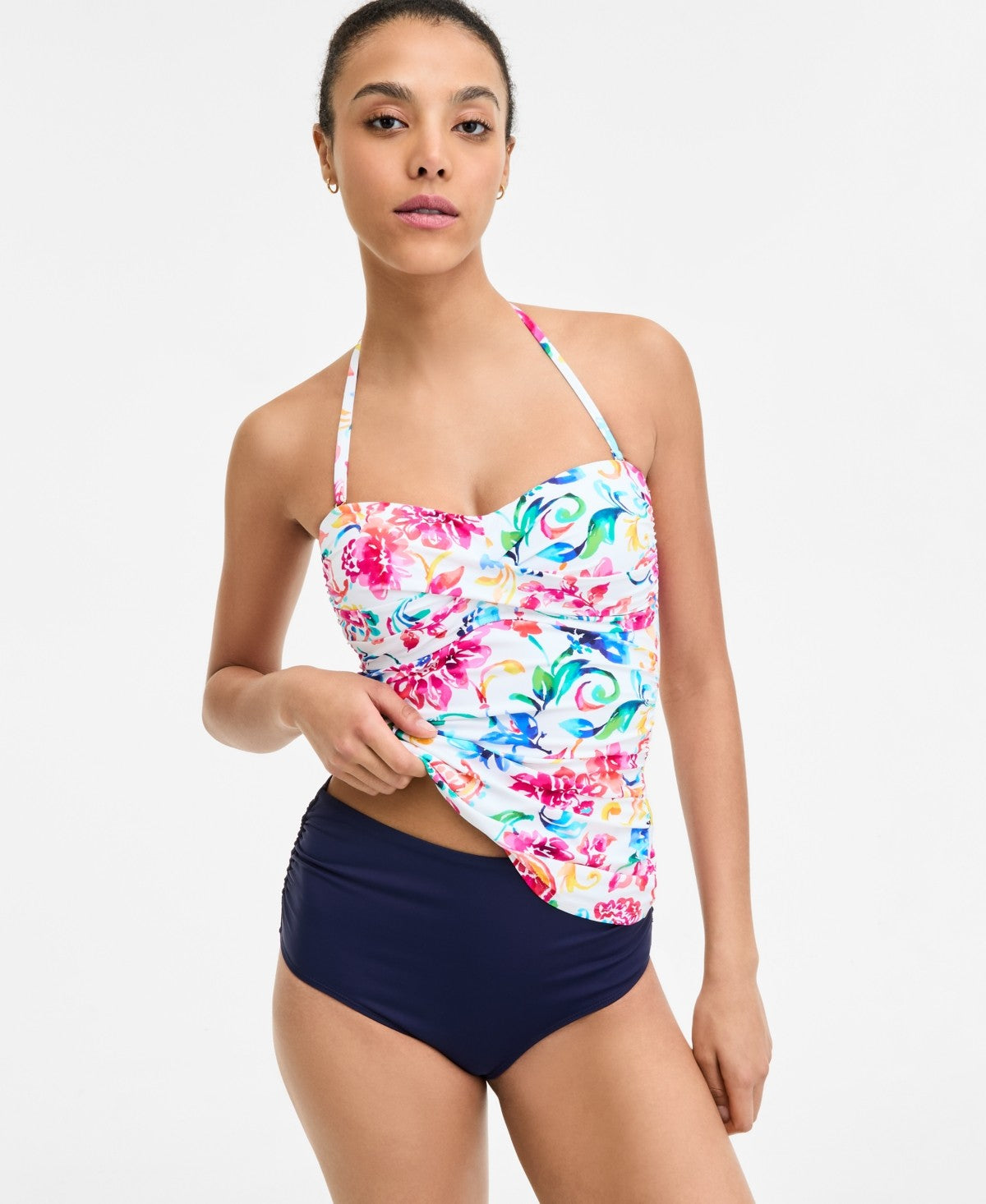 Anne Cole Size L Multi-Color New Swimsuit Bottom/Top