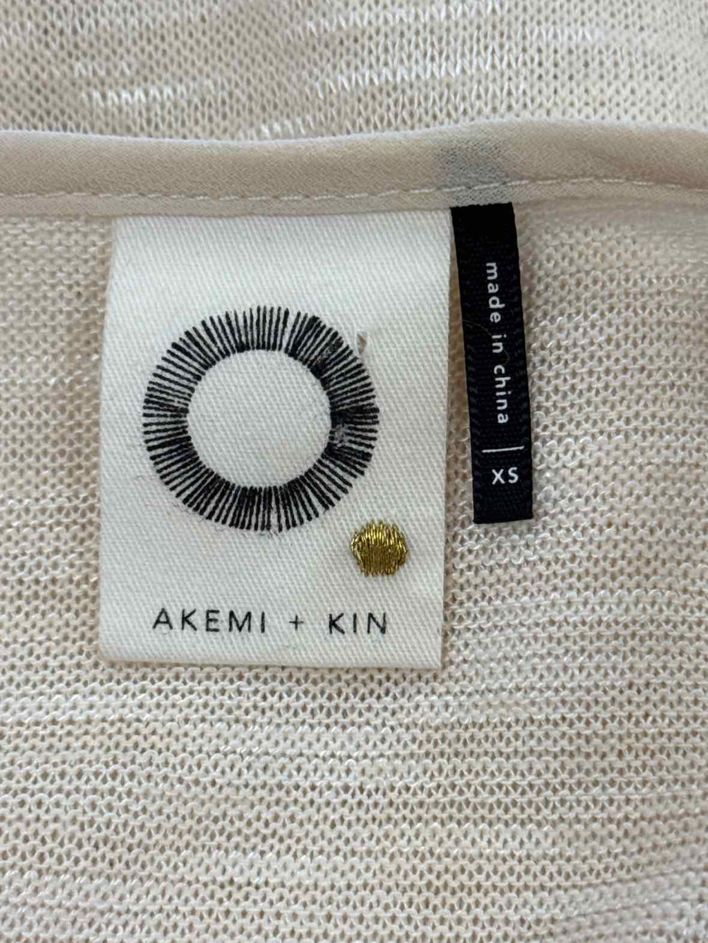 Akemi+kin Size XS Black Cream Preloved Sleeveless