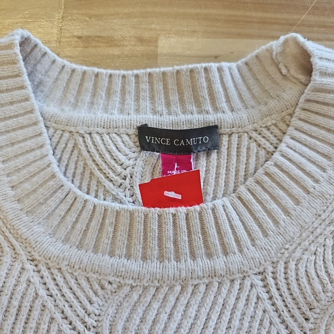 Vince Camuto Size L Beige New Sweater