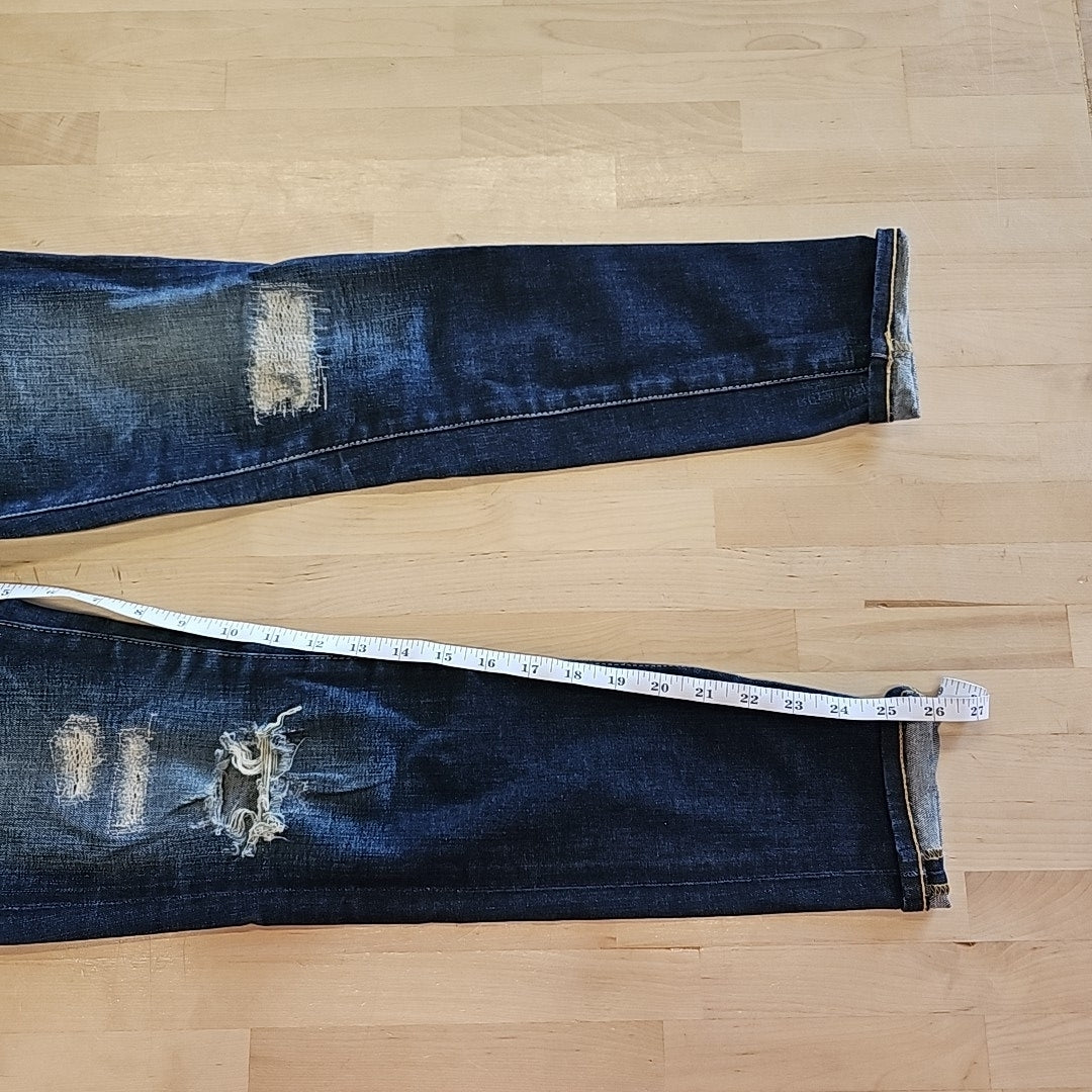 Adriano Goldschmied Size 25 Blue Denim Preloved Jeans