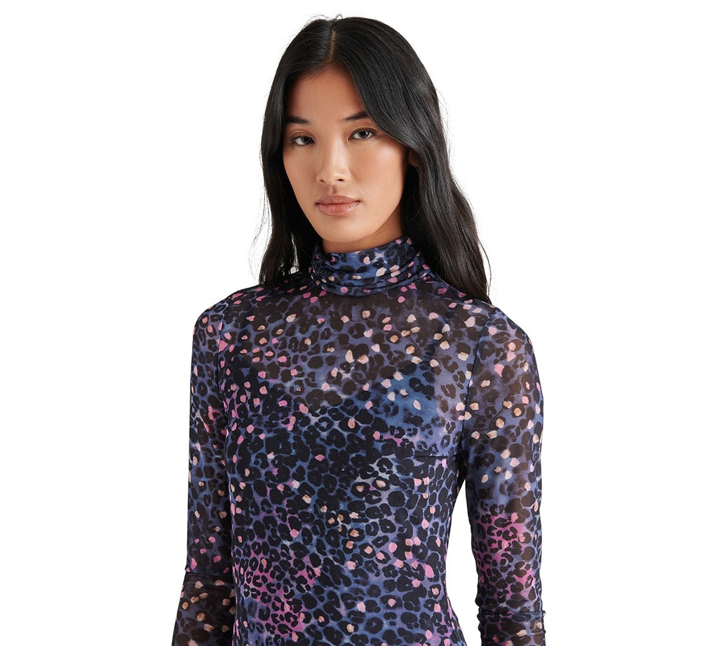 Steve Madden Women's Vivienne Animal Print Mesh Dress - Multi