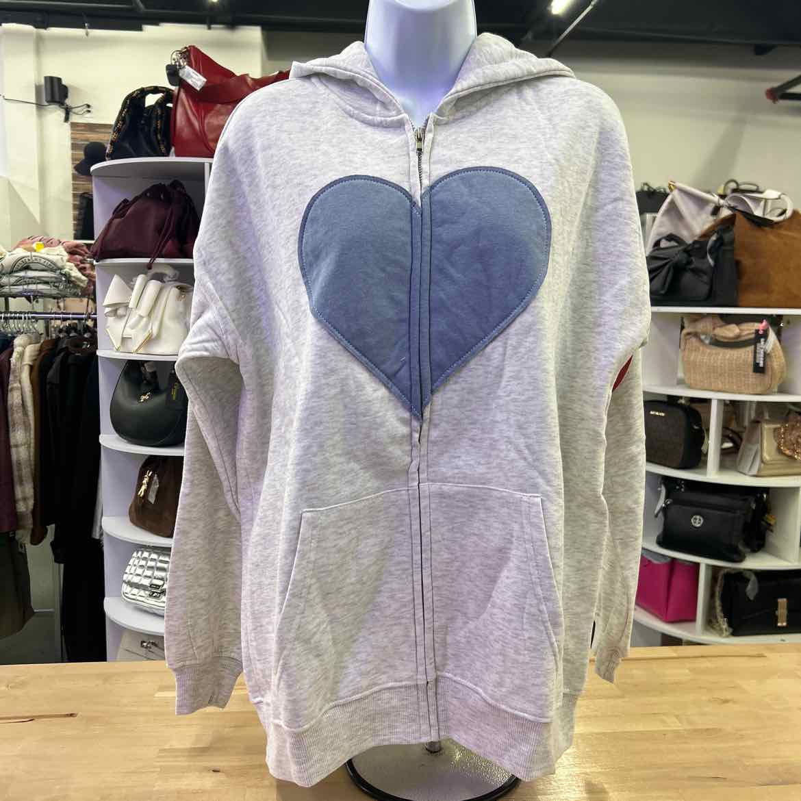 Ultra Flirt Juniors' Full-Zip Applique Boyfriend Hoodie