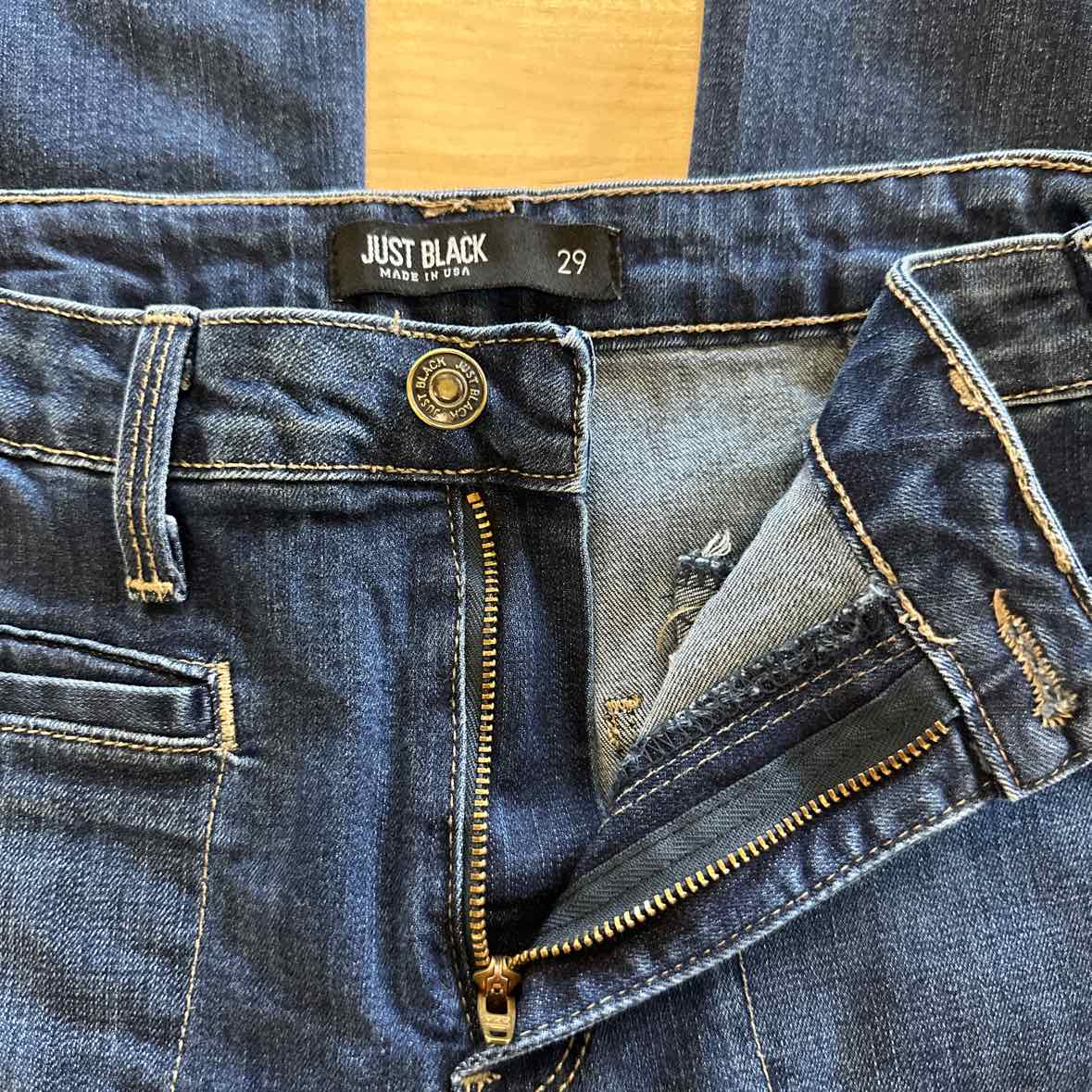 Just Black Size 29 Blue Jeans