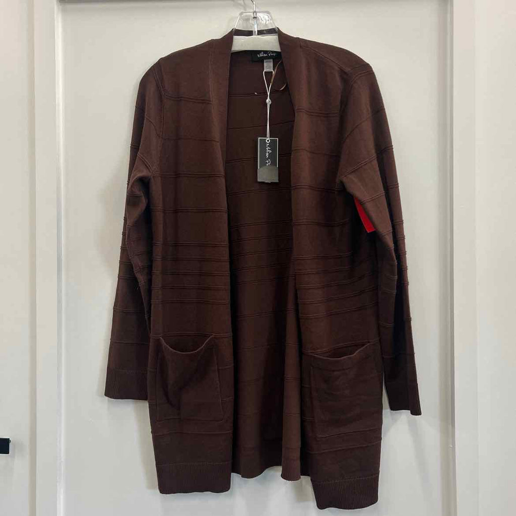 Melissa Paige Women's Ribbed Open-Front Long Cardigan