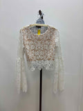 Garcia Size M White Lace Preloved Blouse LS