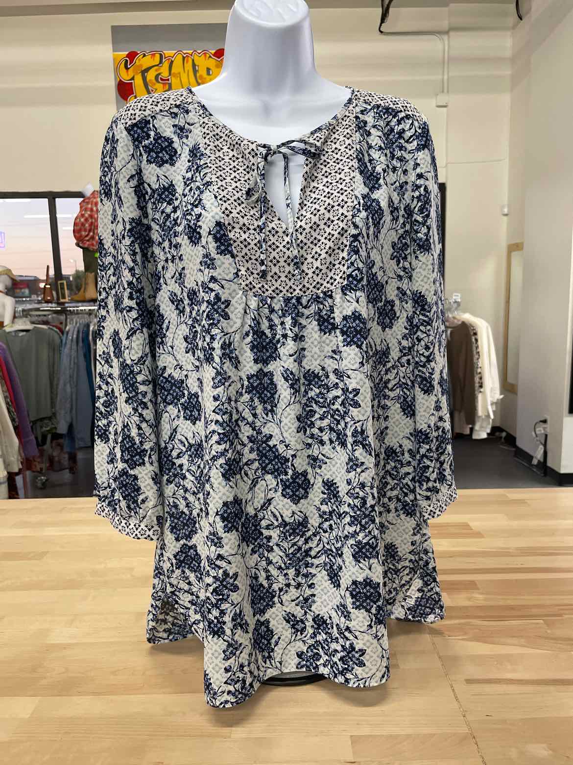 NYDJ Size M Blue Blouse