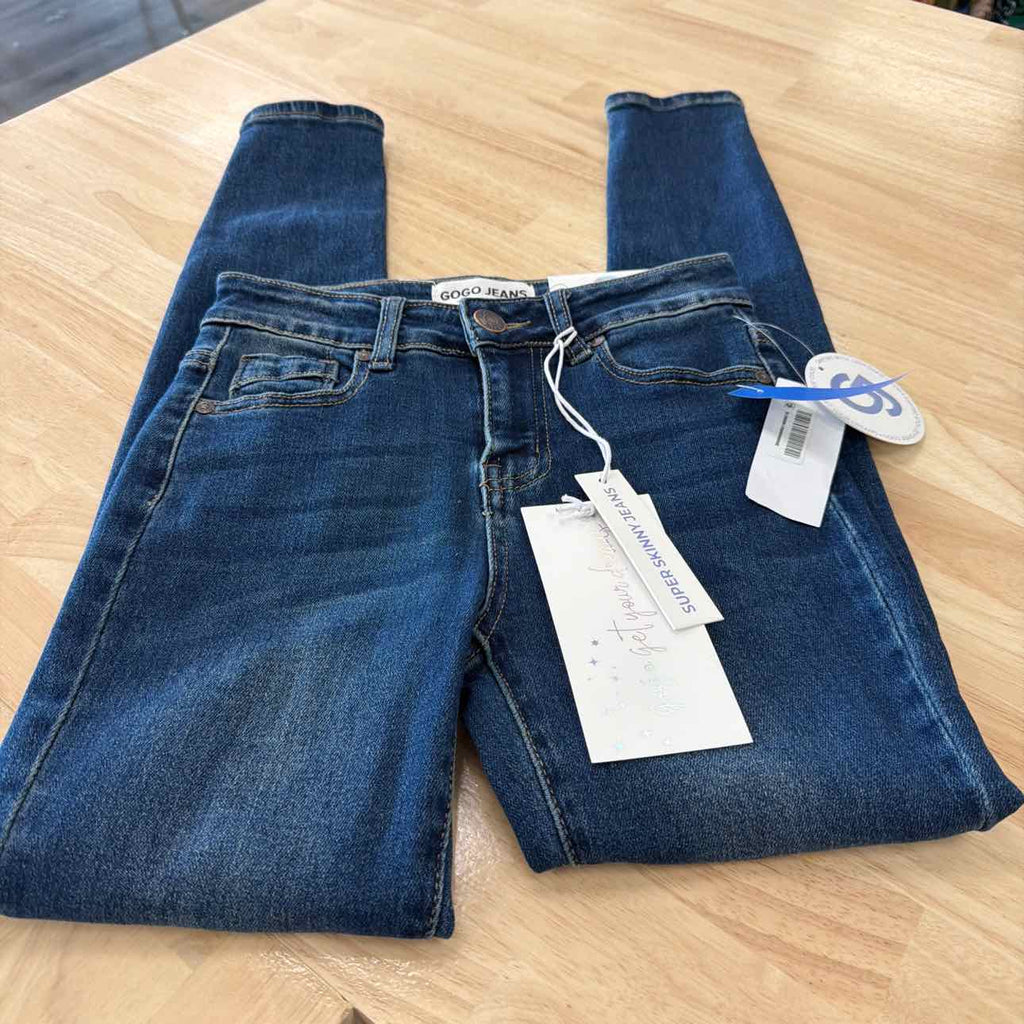 Gogo Jeans Size 0 Stretch Curvy Skinny Jeans - Dark Wash