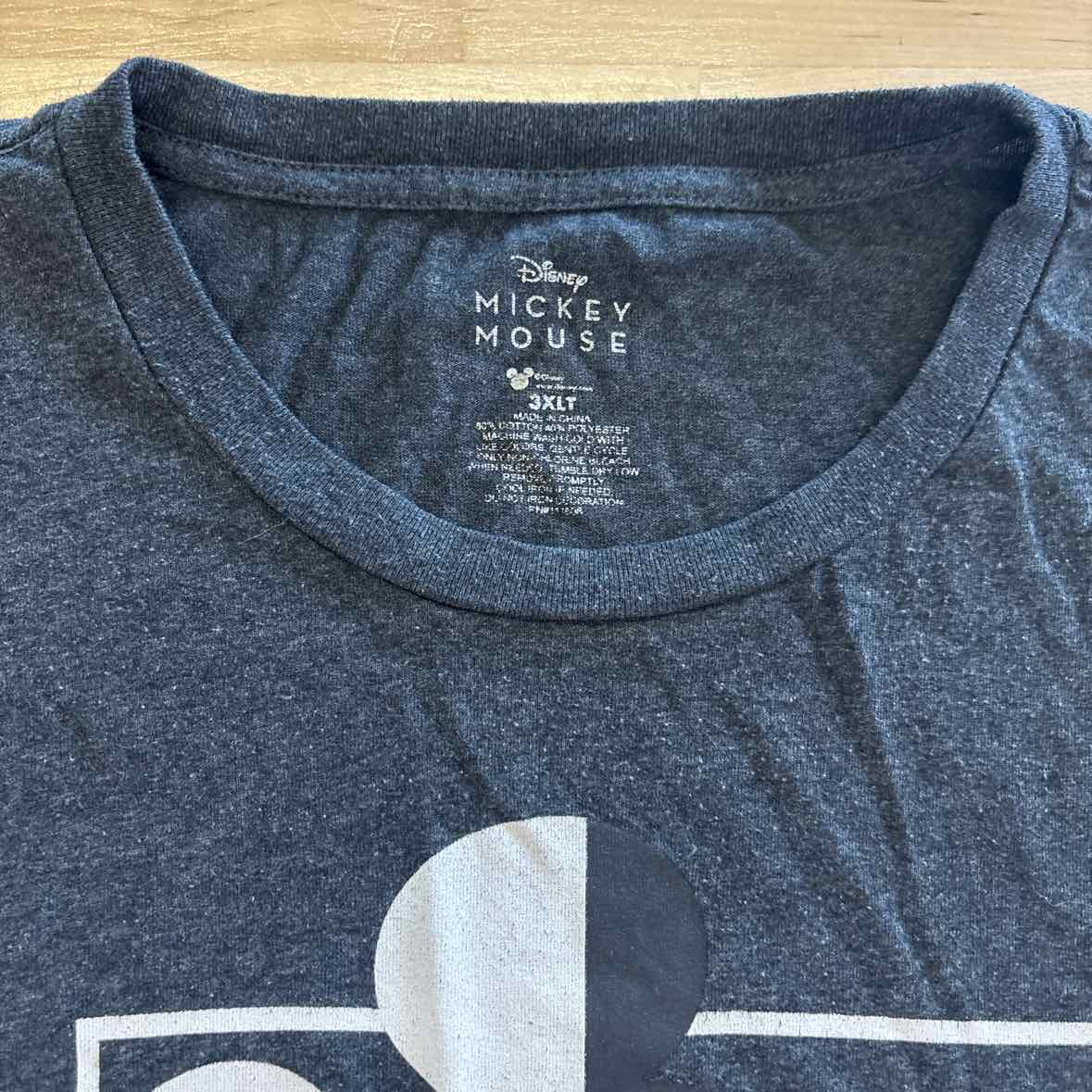 Disney Size 3XLT Gray T-shirt