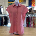 Jones Wear Size 12 Pink Preloved Button Down SS