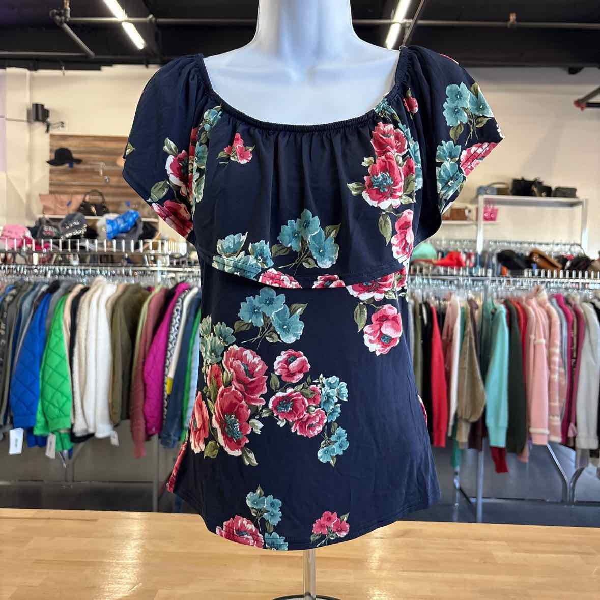 EM Size S Blue Blouse