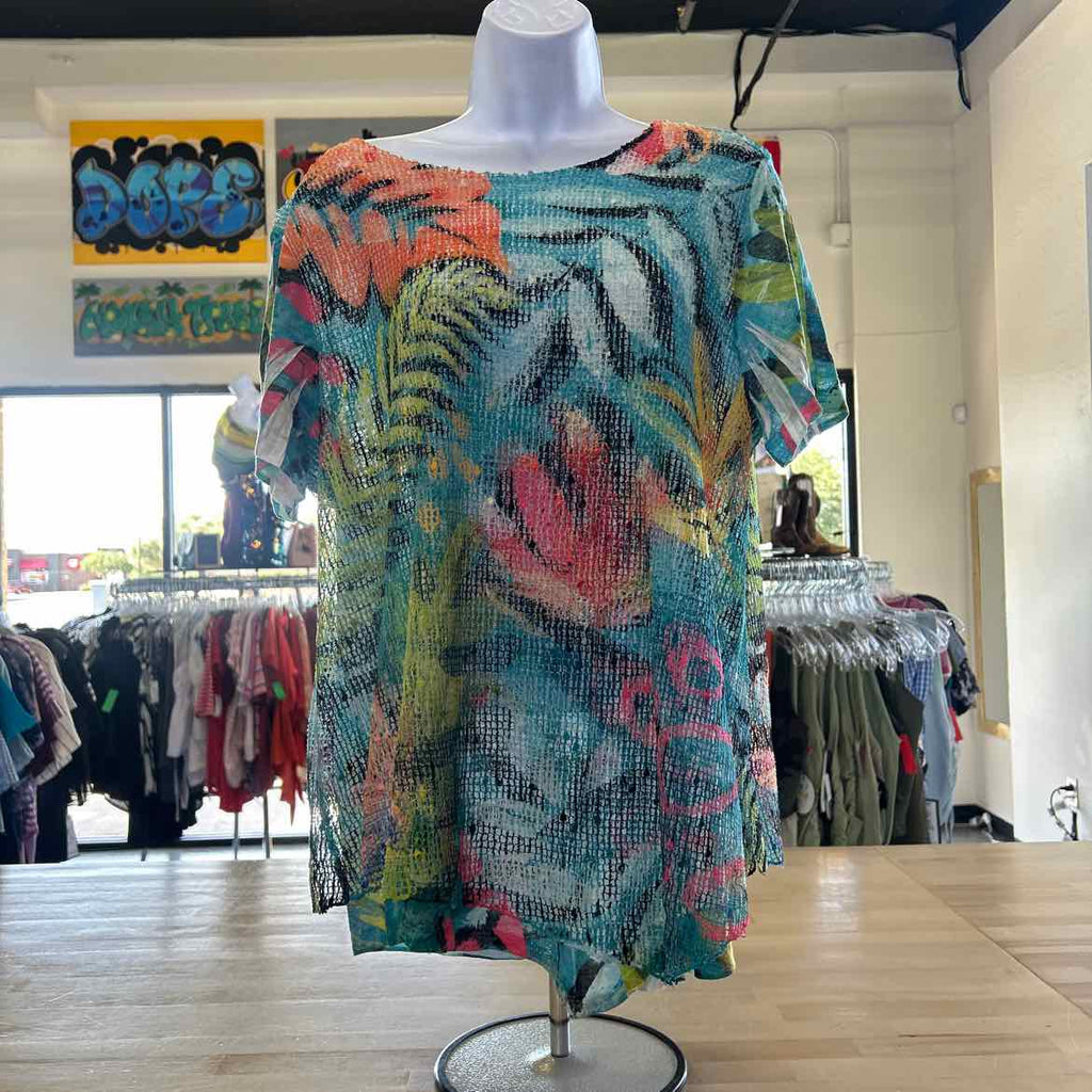 Jess & Jane Size L Multi-Color Preloved T-Shirt SS