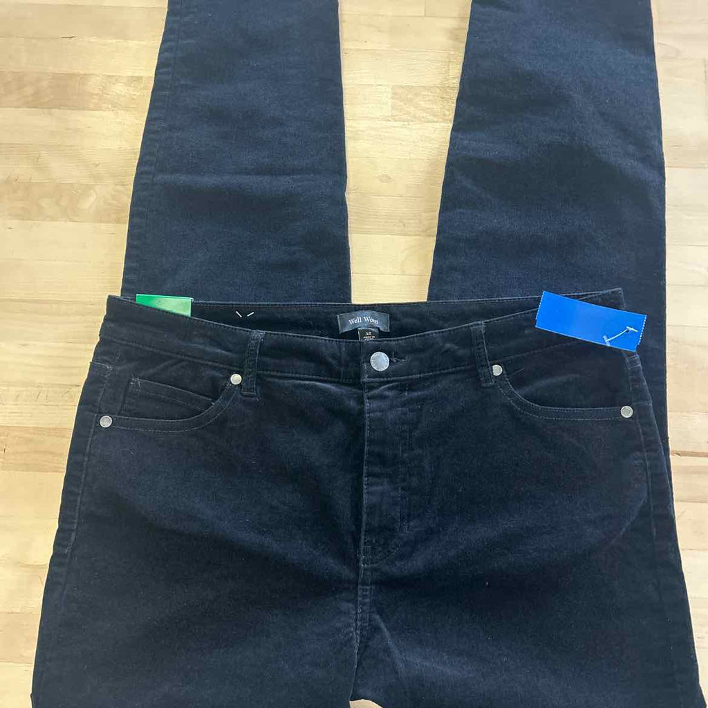 Well Worn Size 12 Black Corduroy Preloved Pants