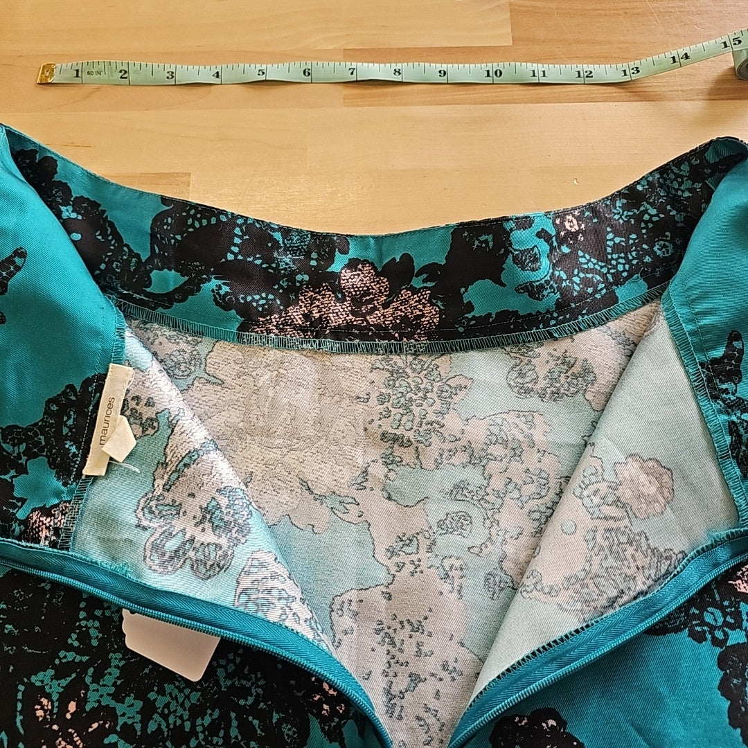Maurices Size L Green Preloved Skirt