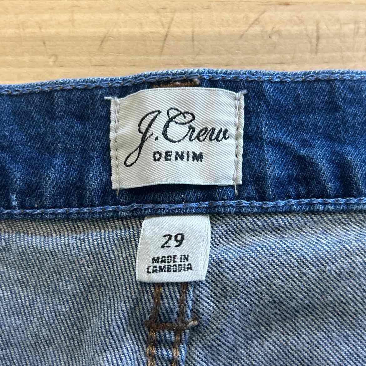 J. Crew Size 29 Blue Denim Preloved Jeans