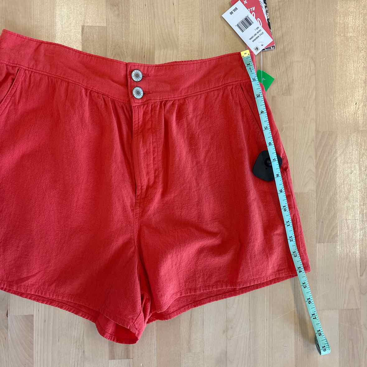 Hurley Size L Orange New Shorts