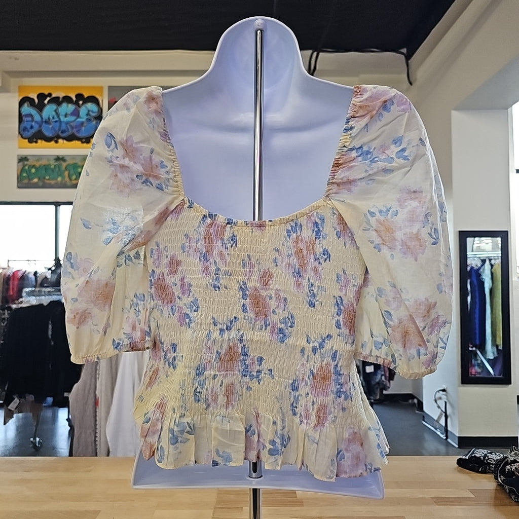 Heartloom Size XS Yellow Preloved Crop Top