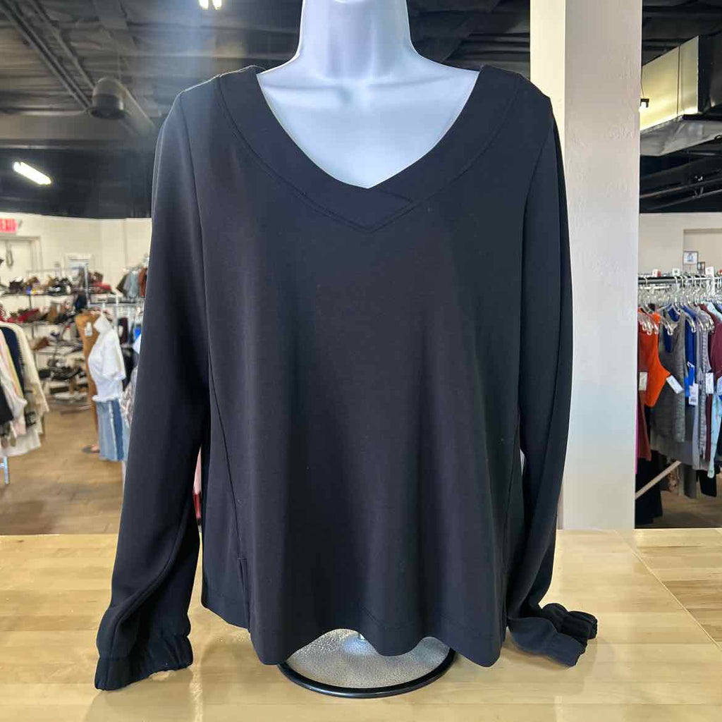 Soma Size L Black Preloved Blouse LS
