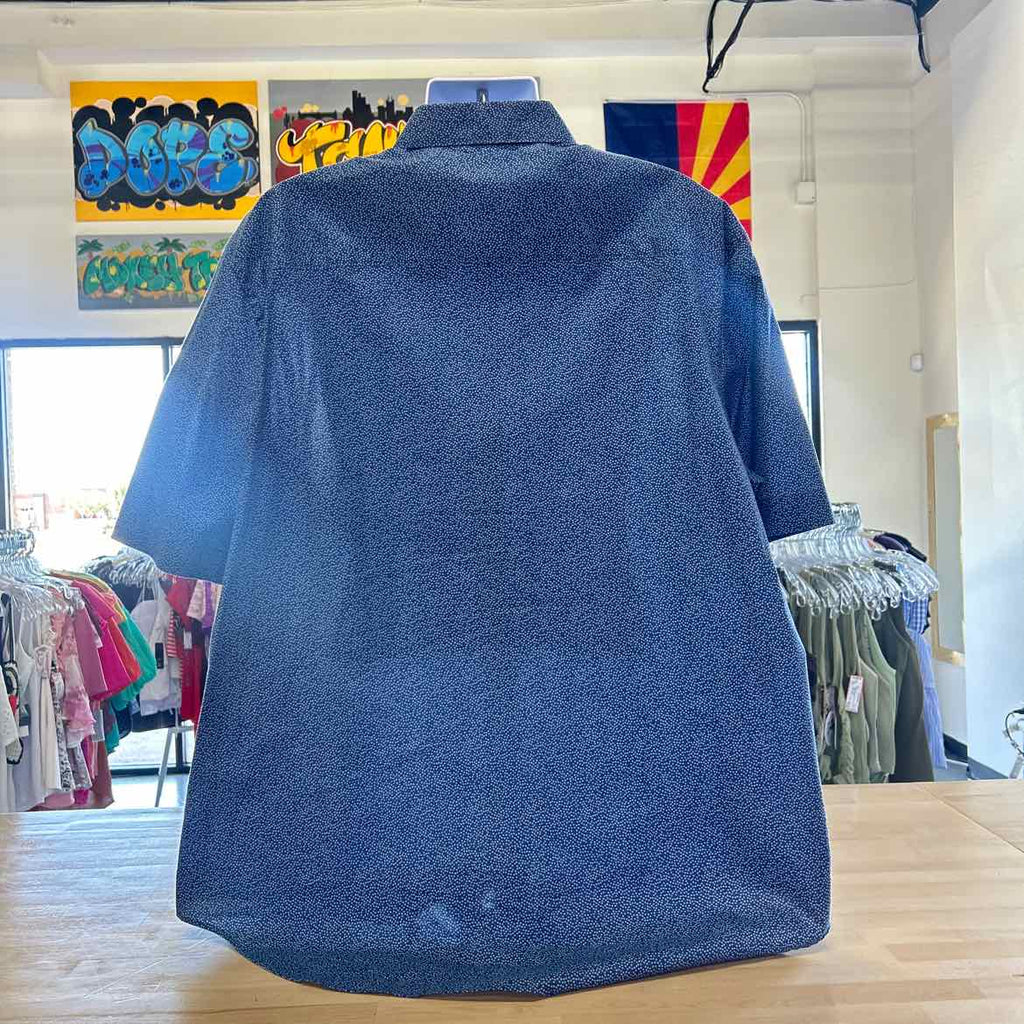 Perry Ellis Size 2XL Blue Preloved Button Down SS