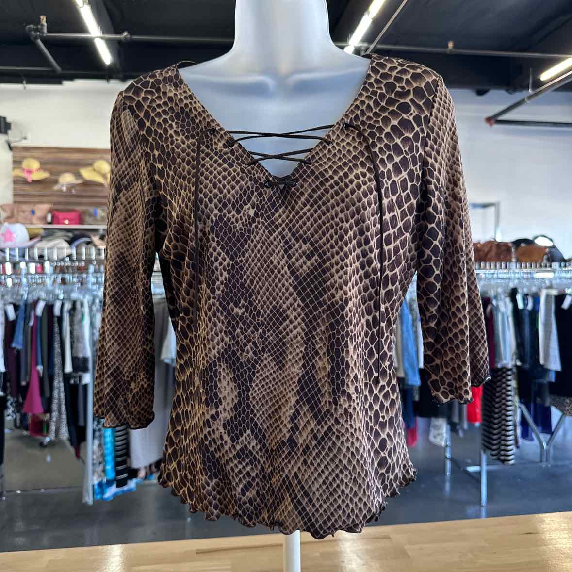 INC Size SP Brown Blouse