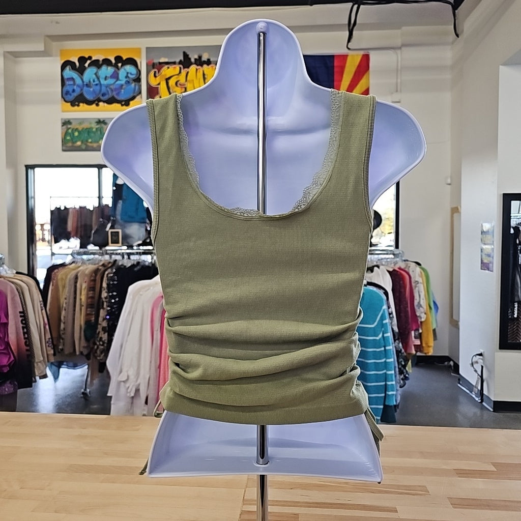 Planet Heart Juniors' Seamless Side-Tie Tank - Tea