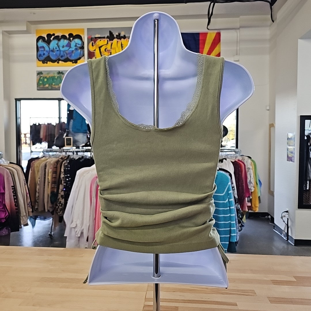 Planet Heart Juniors' Seamless Side-Tie Tank - Tea