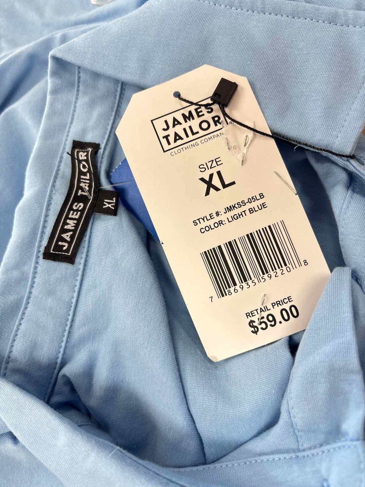 James Tailor Size XL Blue New MENS Button Down Shirt