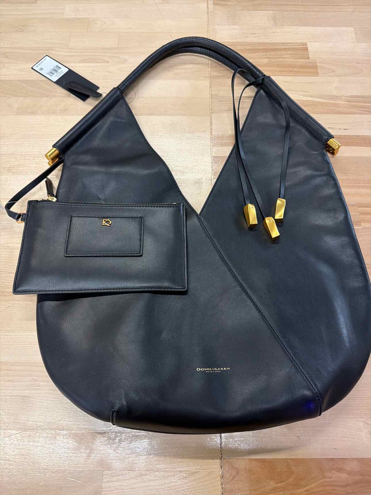 Donna Karan New York Baldwin Large Shoulder with Leather Wrapped Rounded Handle