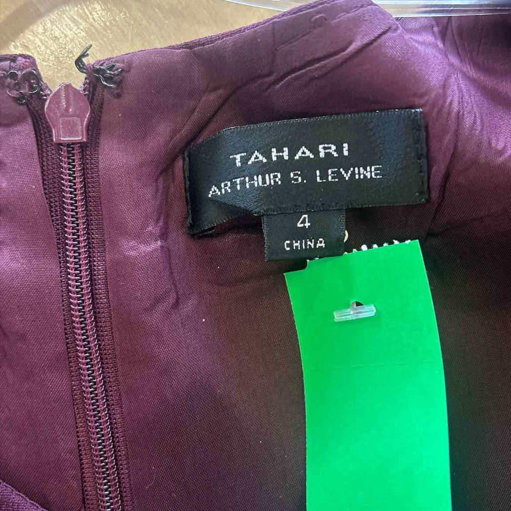 Tahari Size 4 Purple Preloved Dress