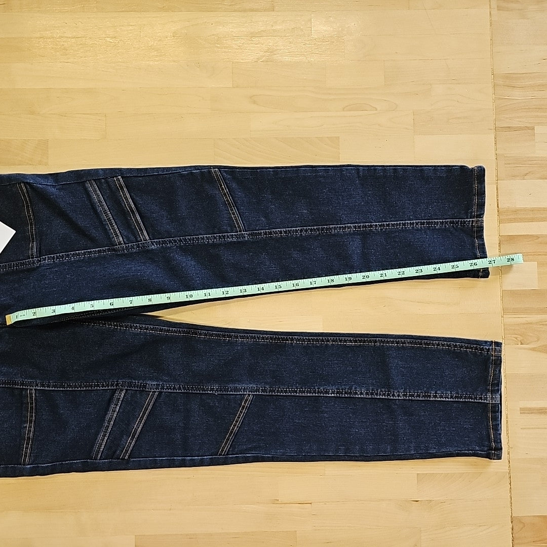 Indigo Rein Juniors' High-Rise Seamed Straight-Leg Jeans