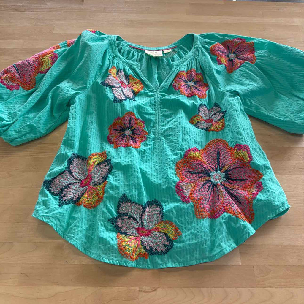Maeve Size S Teal Preloved Blouse LS