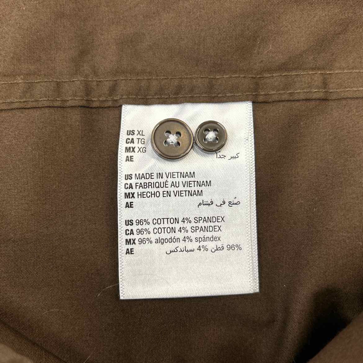 Mode of One Men's Long-Sleeve Button-Front Utility Shirt