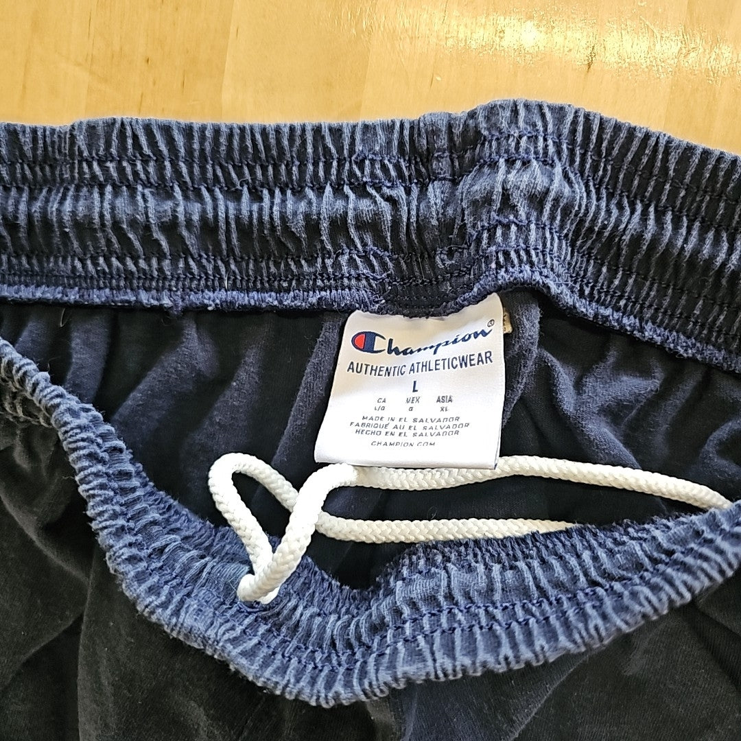 Champion Size L Navy MENS Athletic Pants