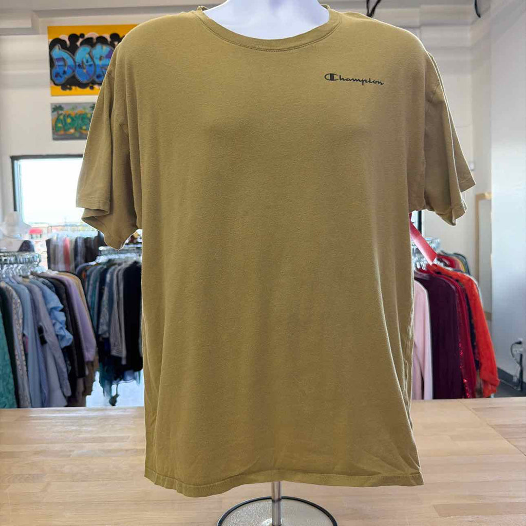 Champion Size L Green Preloved MENS T-shirt