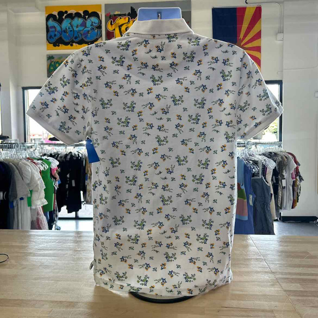 US Polo Assn Size L White Preloved MENS Polo