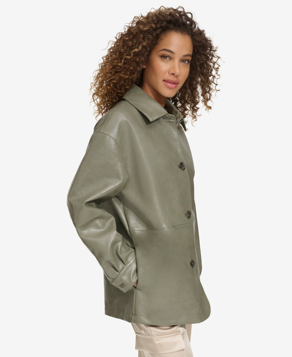 Levi's Women's Faux Leather Relaxed Vintage Look Blazer