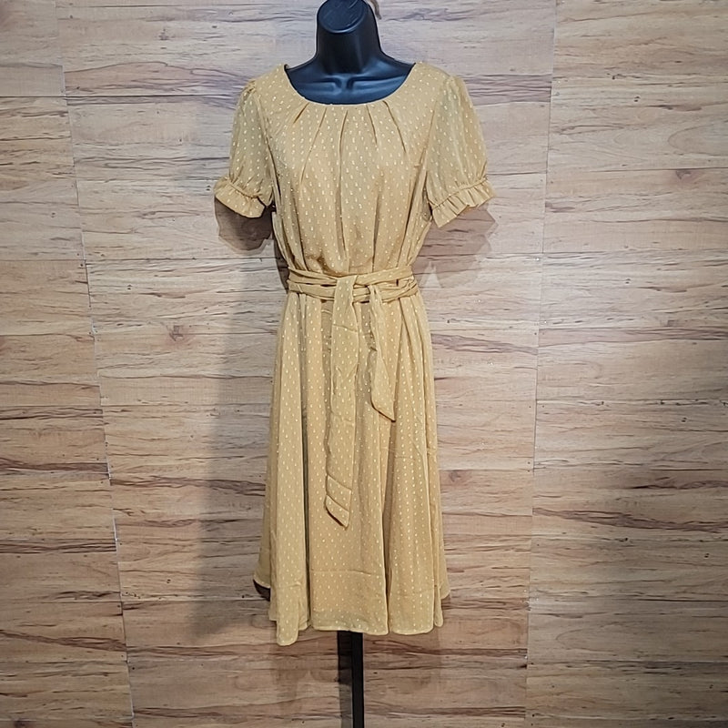 NY Collection Size PL Gold Dress