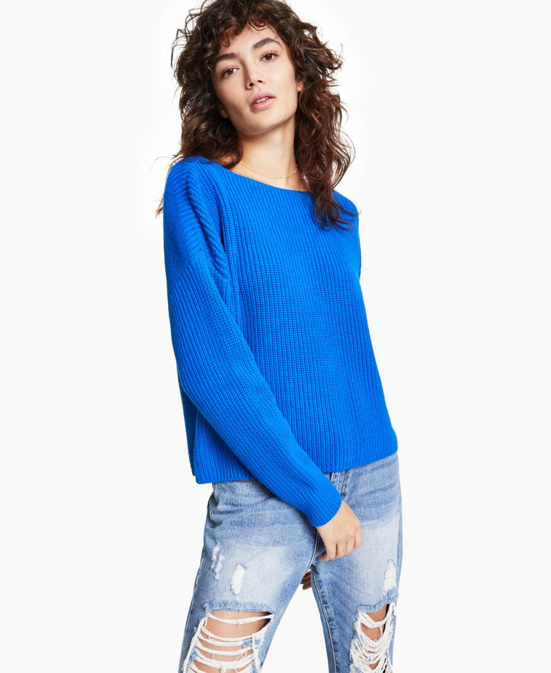 Bar III Blue Size XS Backless Sweater NWT