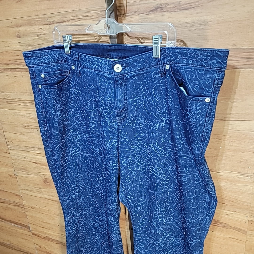 INC Size 20W Blue Cotton Jeans
