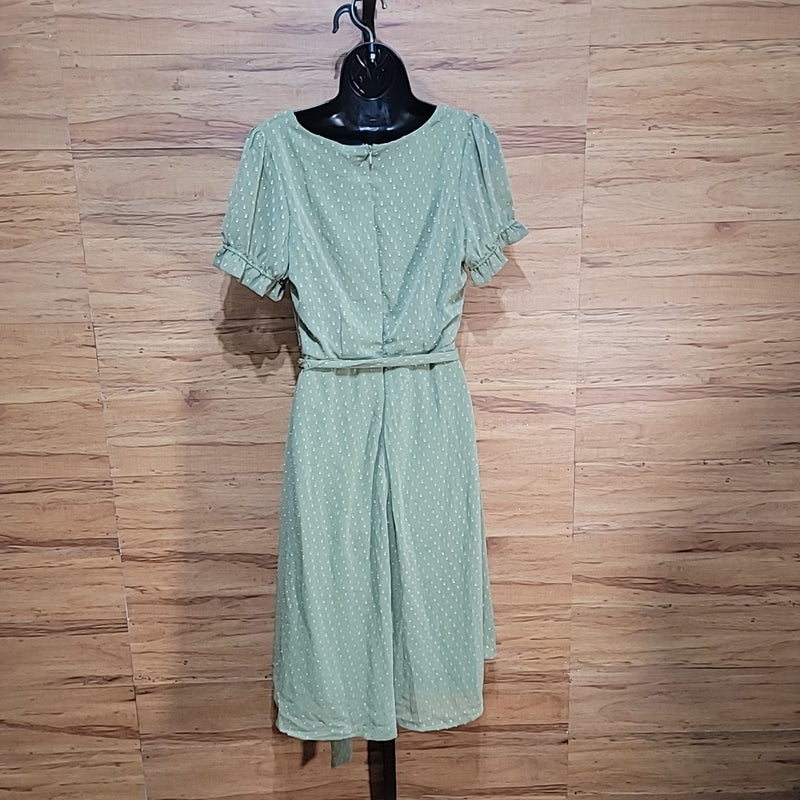 NY Collection Size PL Green Dress