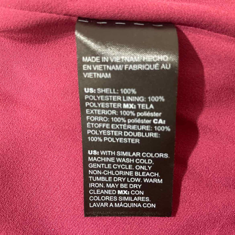 White House Black Market Size M Maroon Pink Boho Tunic Blouse