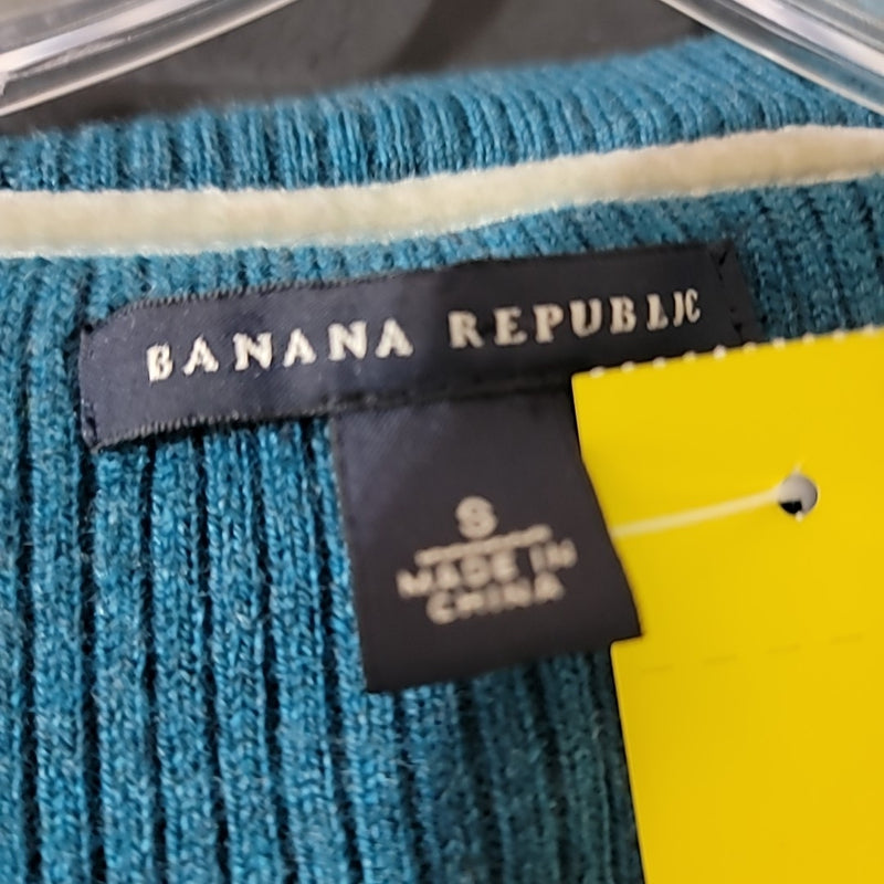 Banana Republic Teal Size S Merino Wool Cardigan Sweater